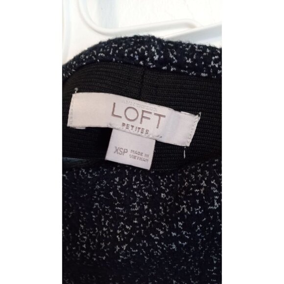 Ann Taylor Loft blue and white specked midi skirt - Picture 2 of 5